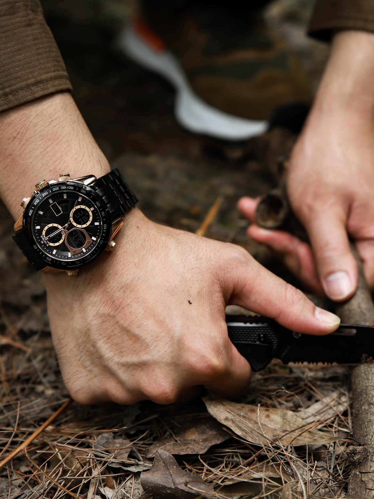 NF9197S Black Military Sport analog-digital watch for men - NAVIFORCE