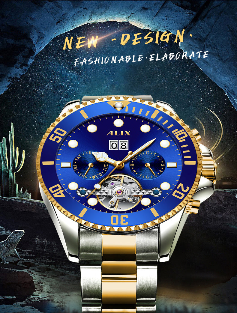 AL2907 Luxurious Blue dial Automatic Analog Watch