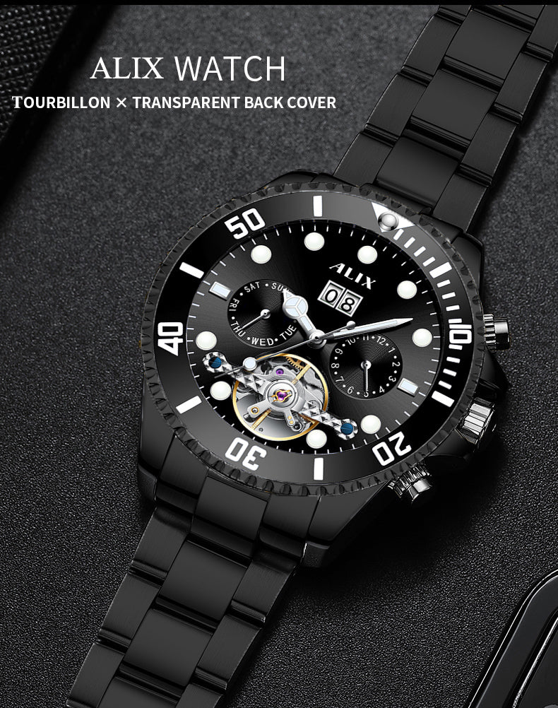 AL2907 Luxurious Black dial Automatic Analog Watch