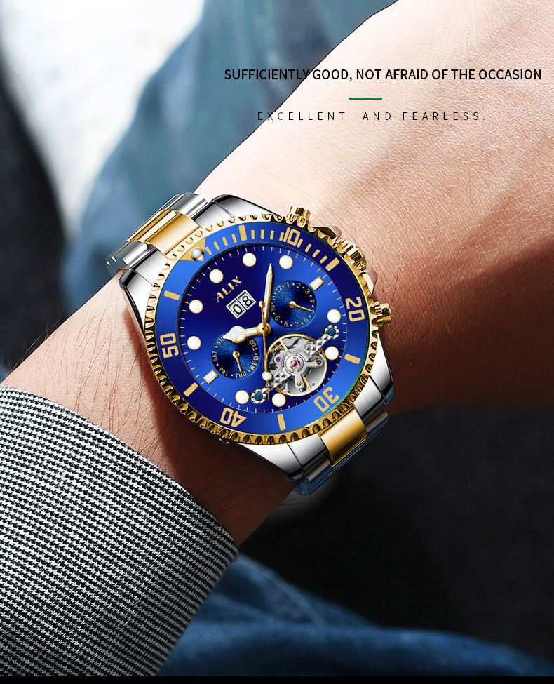 AL2907 Luxurious Blue dial Automatic Analog Watch