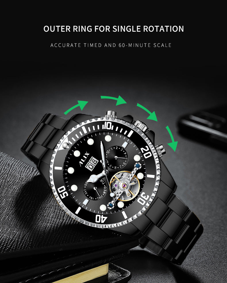 AL2907 Luxurious Black dial Automatic Analog Watch