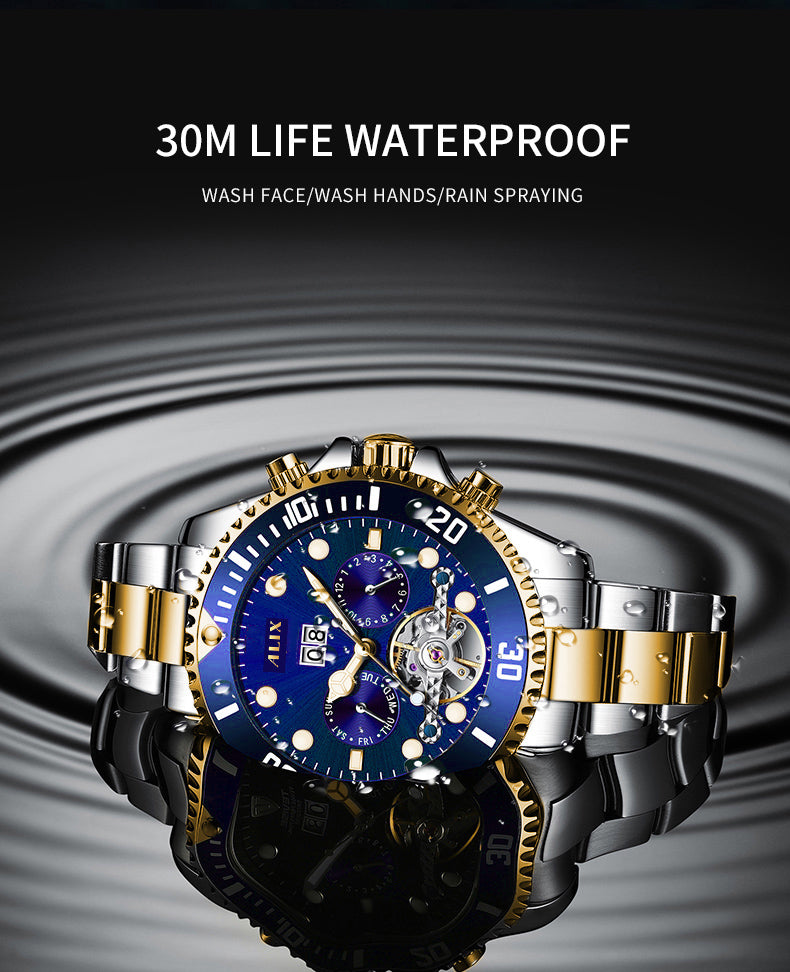 AL2907 Luxurious Blue dial Automatic Analog Watch
