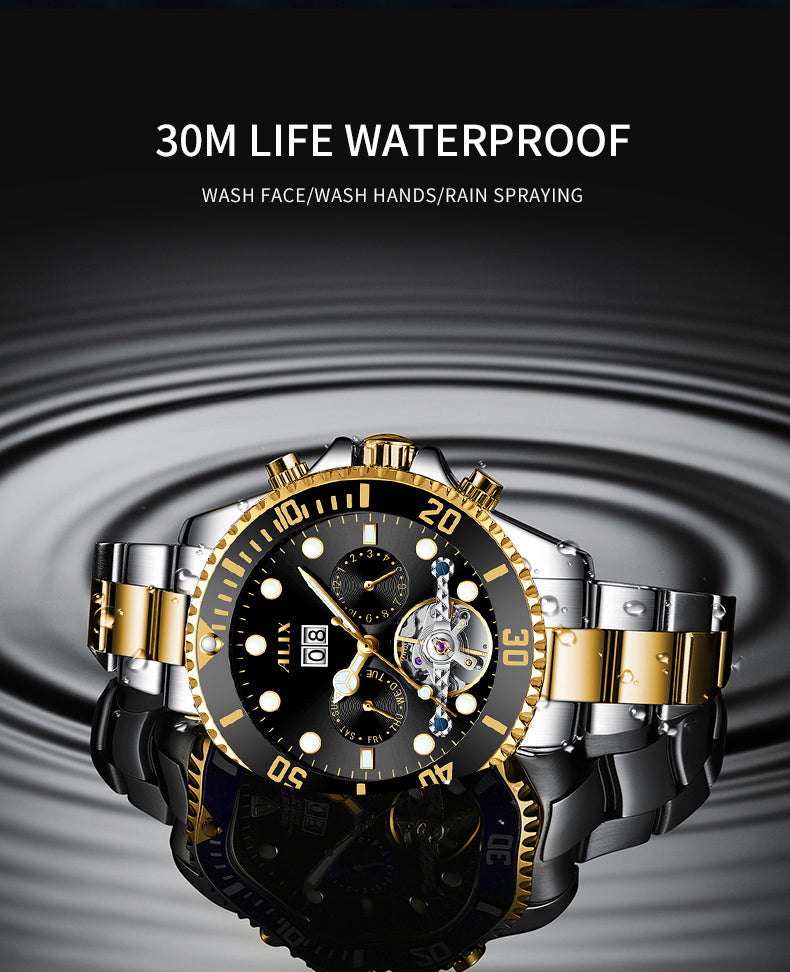 AL2907 Luxurious Black dial Automatic Analog Watch