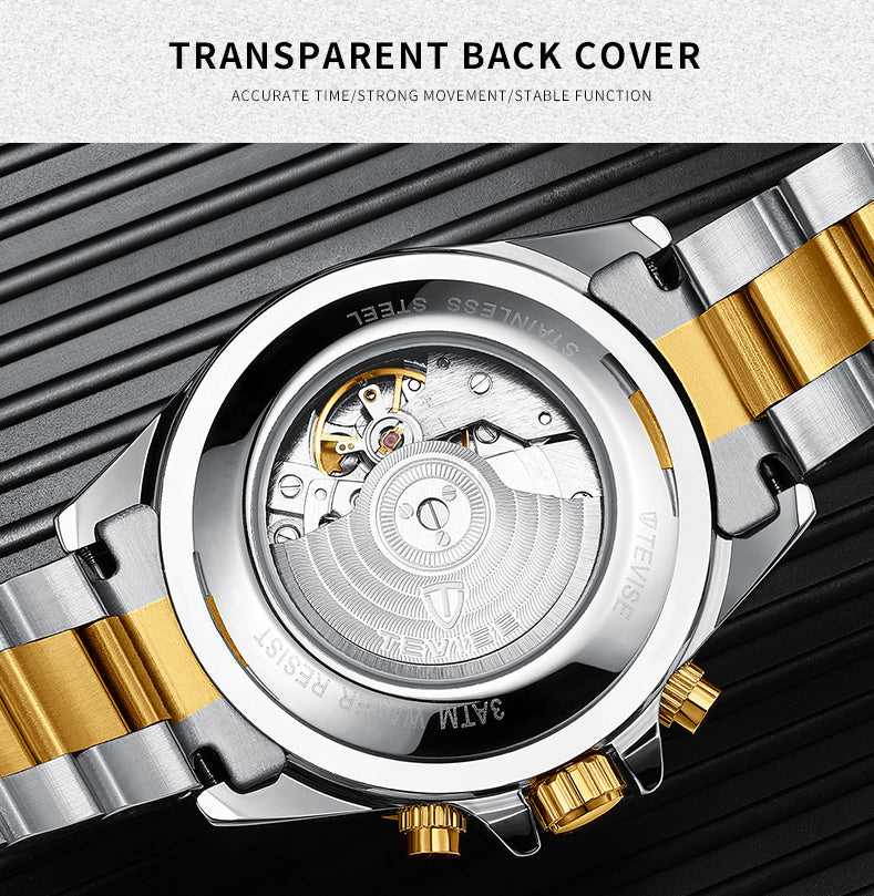 AL2907 Luxurious Black dial Automatic Analog Watch