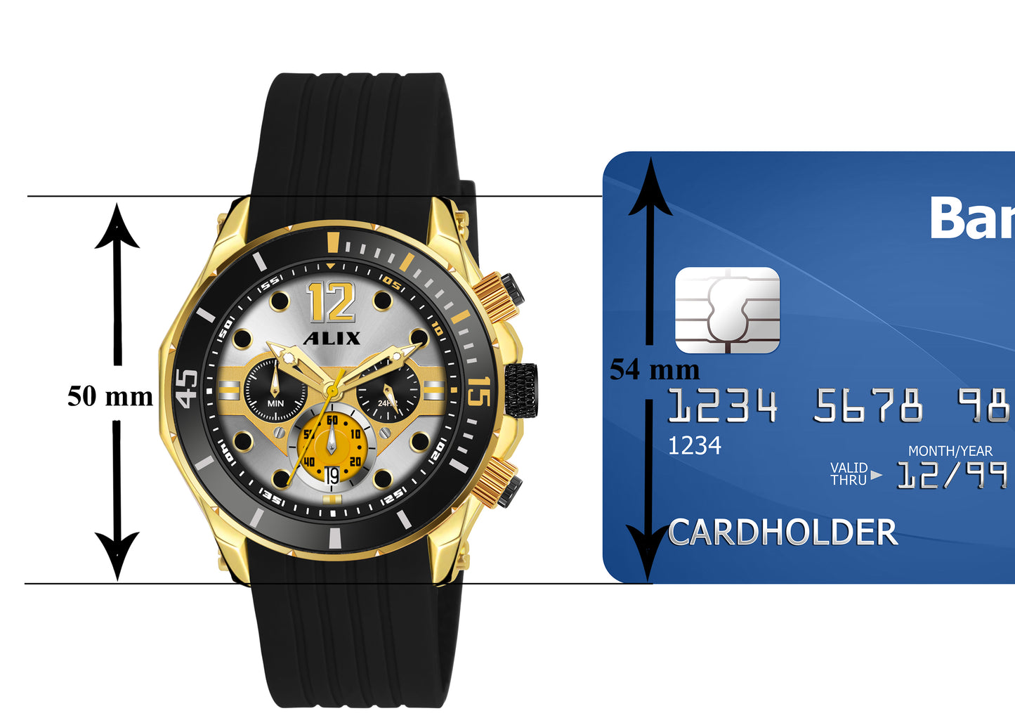 AL3015T Gold Stylish chronograph dial Analog Watch