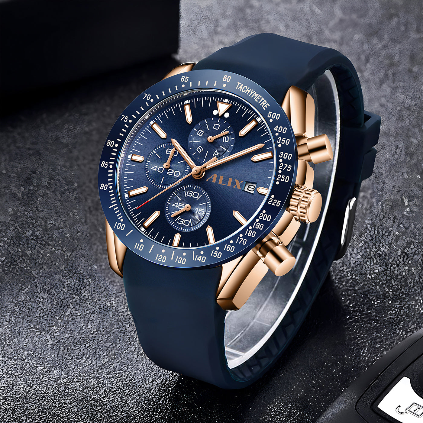AL3014T Blue Chrongraph Dial Analog Watch