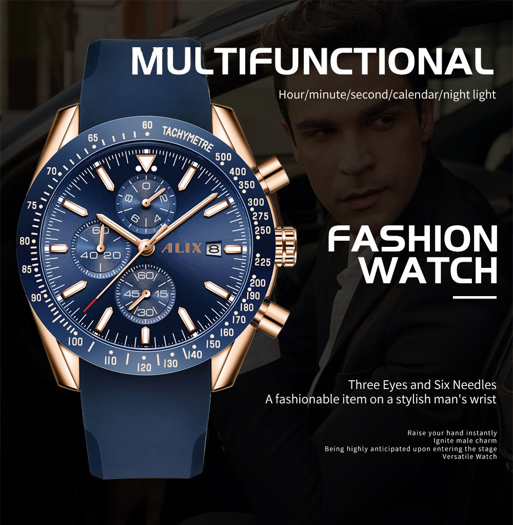 AL3014T Blue Chrongraph Dial Analog Watch
