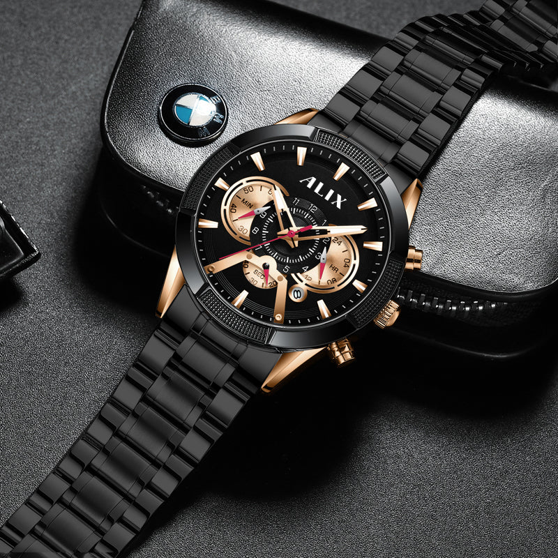 AL3012 stylish steel dual tone strap Analog Watch