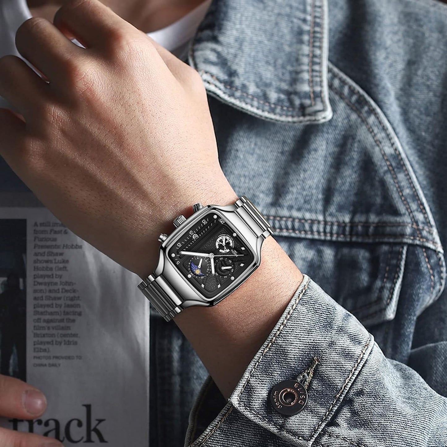 AL2573 Silver Stainless Steel Analog Watch