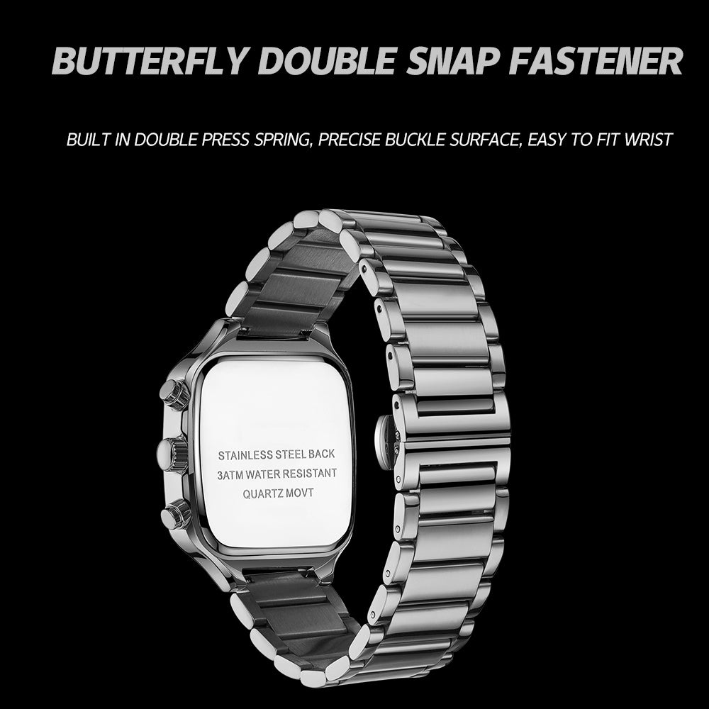 AL2573 Silver Stainless Steel Analog Watch