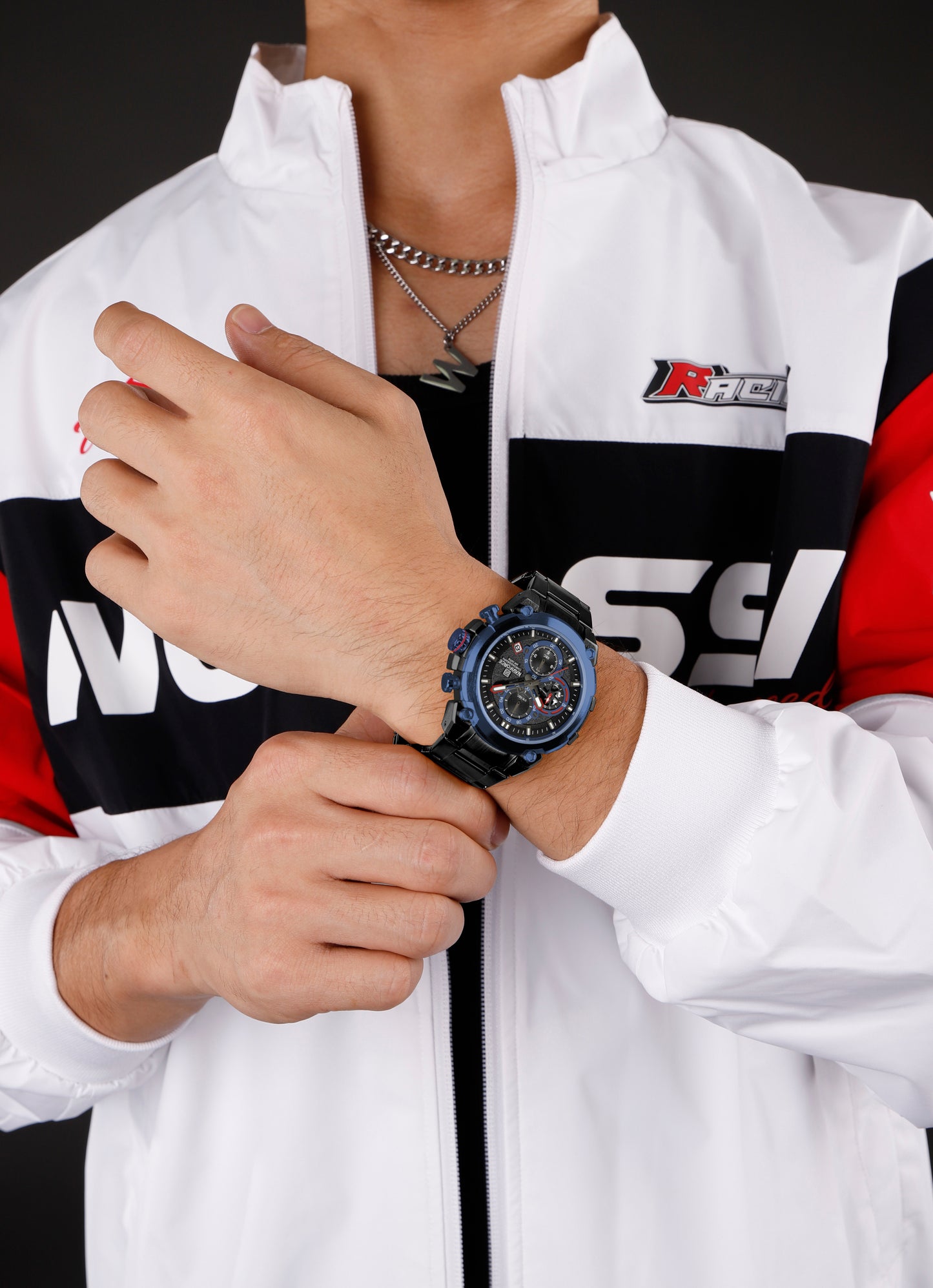Naviforce NF8071 Blue choronograph dial Analog Watch