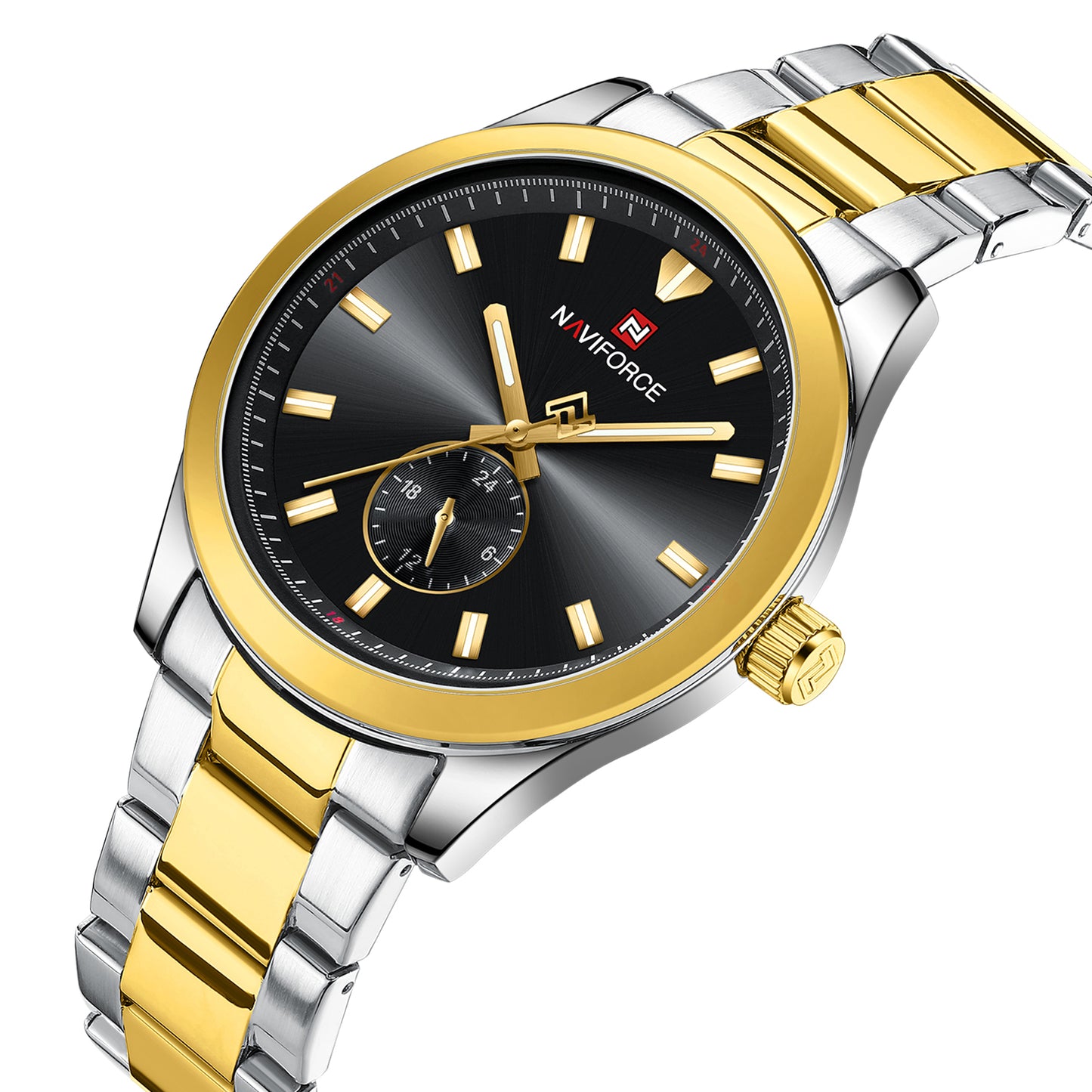 Naviforce NF9231 Black Dial Classic Modern Looking Analog Watch