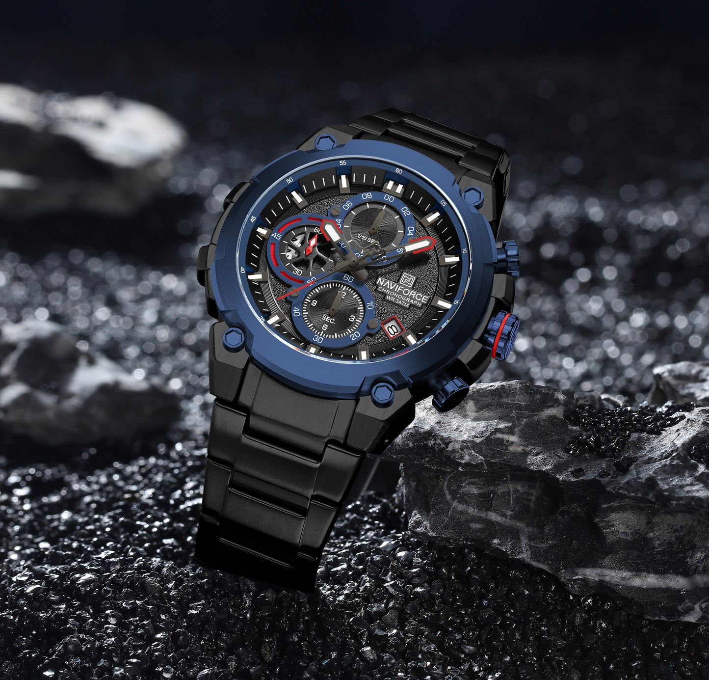 Naviforce NF8071 Blue choronograph dial Analog Watch
