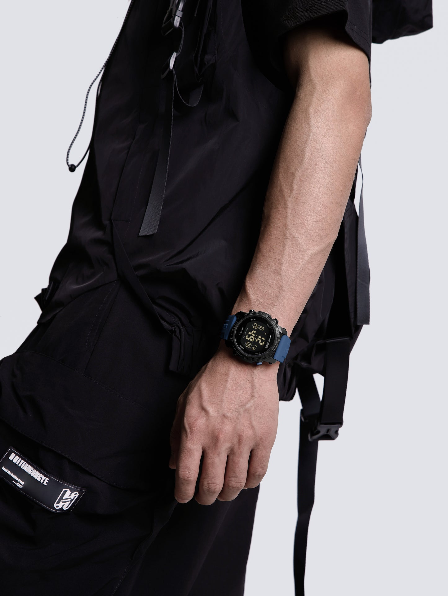 NF7104 Blue Silicon Strap Digital Watch