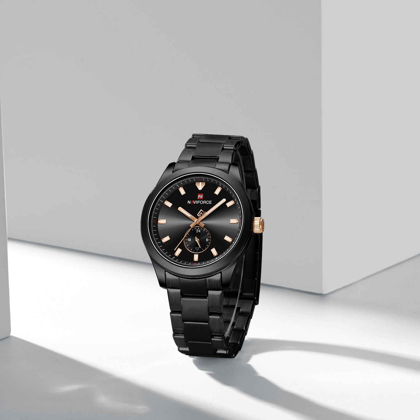 Naviforce NF9231 Black Dial Classic Modern Looking Analog Watch