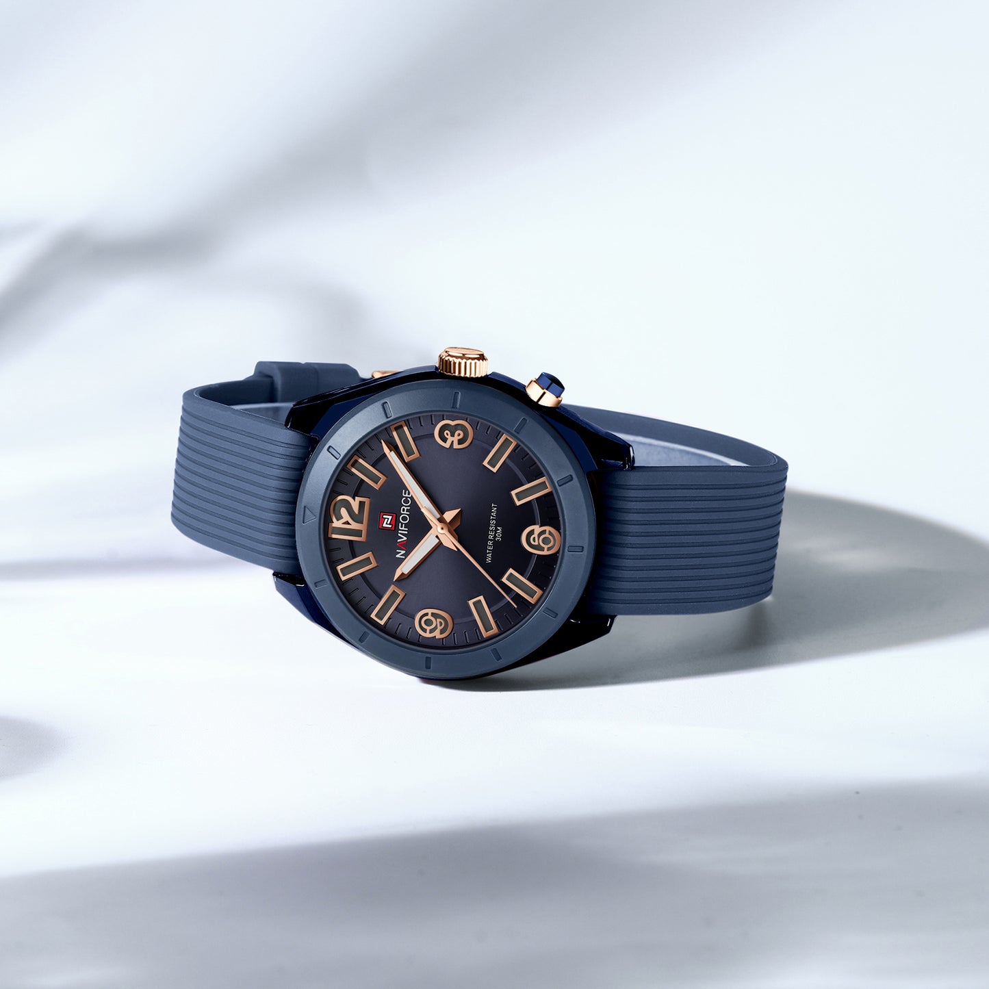NF7103 Blue stylish and attractive silicone strap Analog Watch