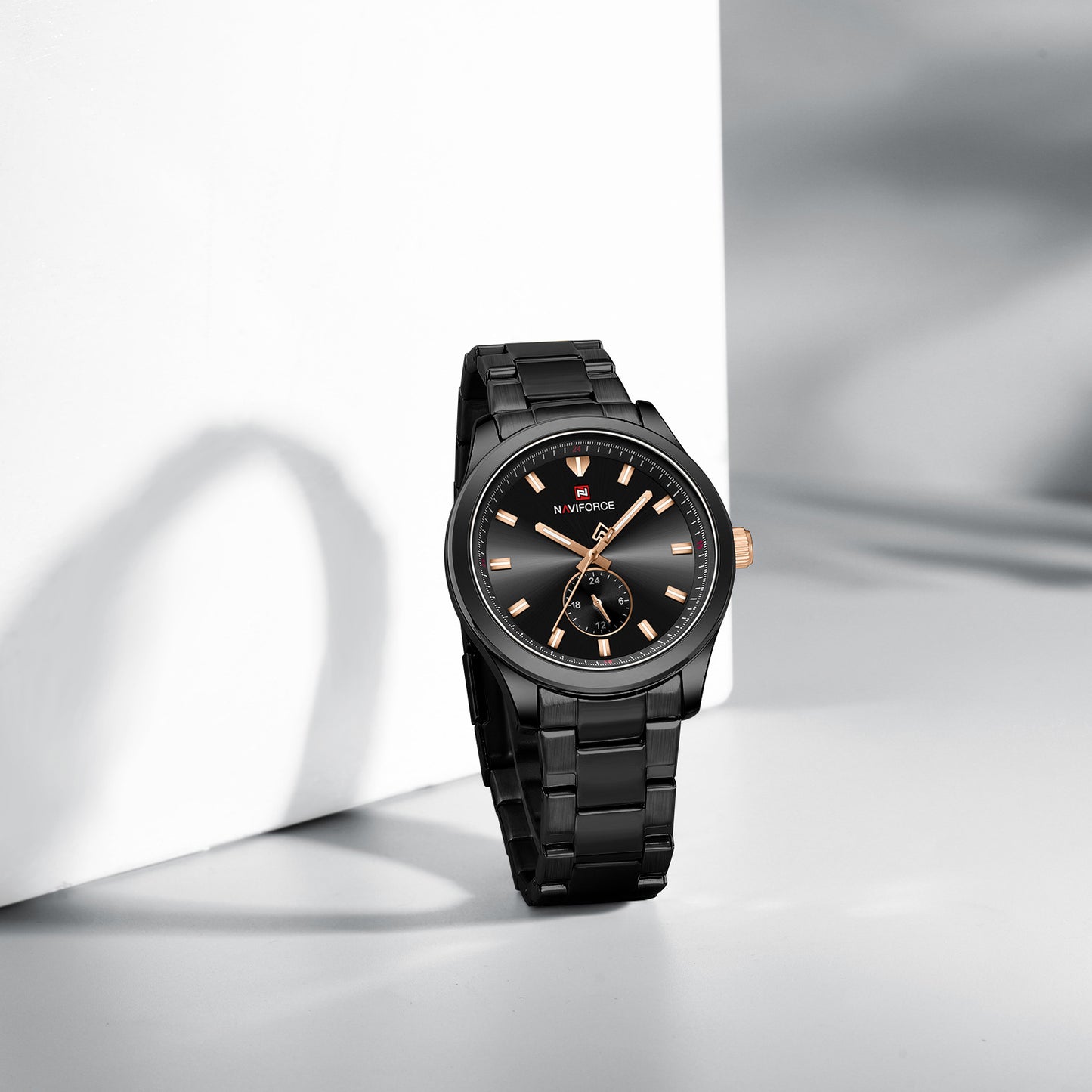 Naviforce NF9231 Black Dial Classic Modern Looking Analog Watch