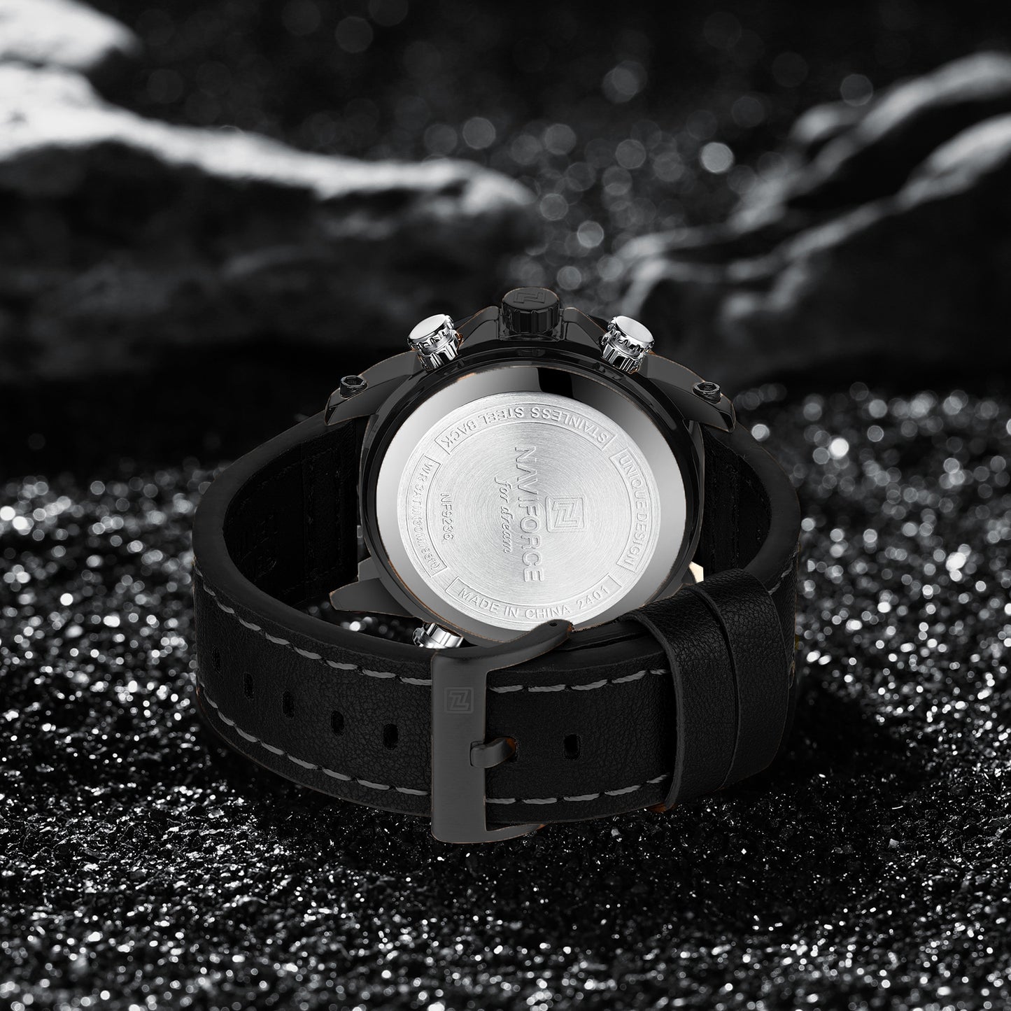Naviforce NF9236 Black Strap Military Style Analog-Digital Watch