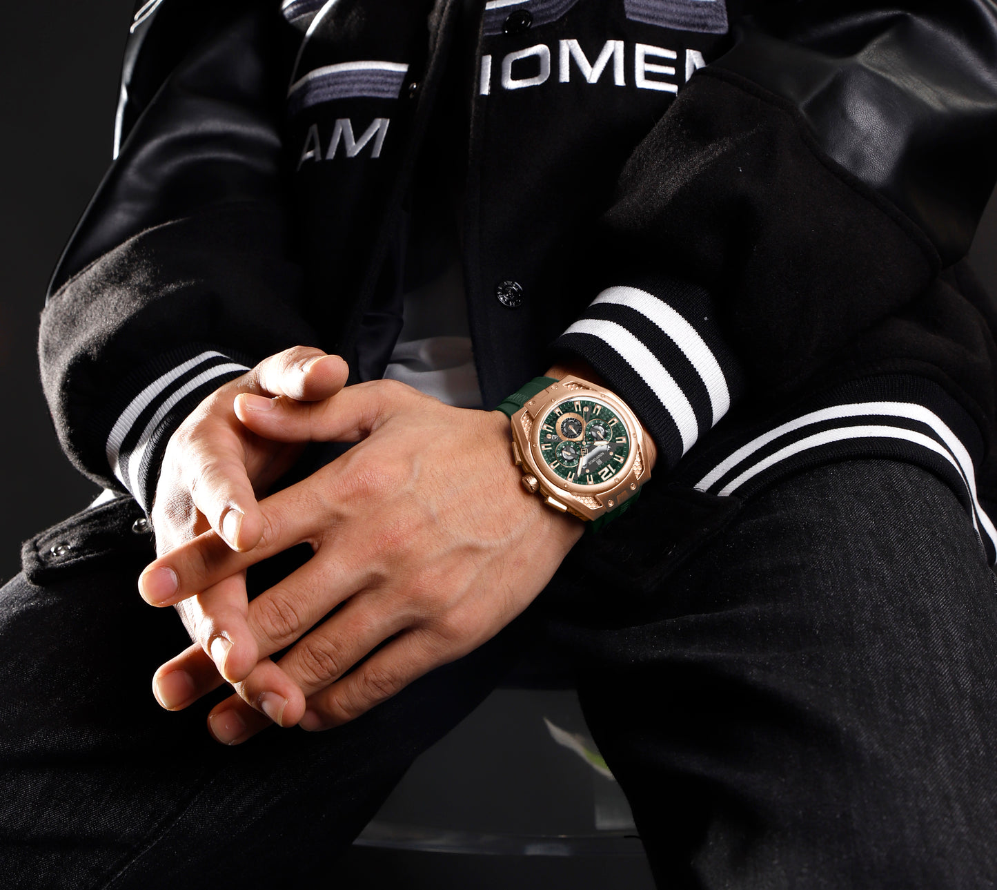 NAVIFORCE NF8063 Green multifuntional chronograph Analog Watch