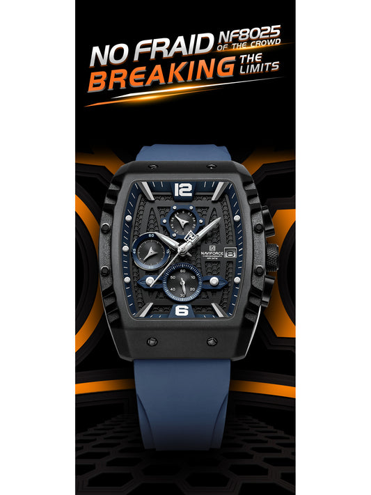 NF8025 Blue chronohgraph watch for men - NAVIFORCE