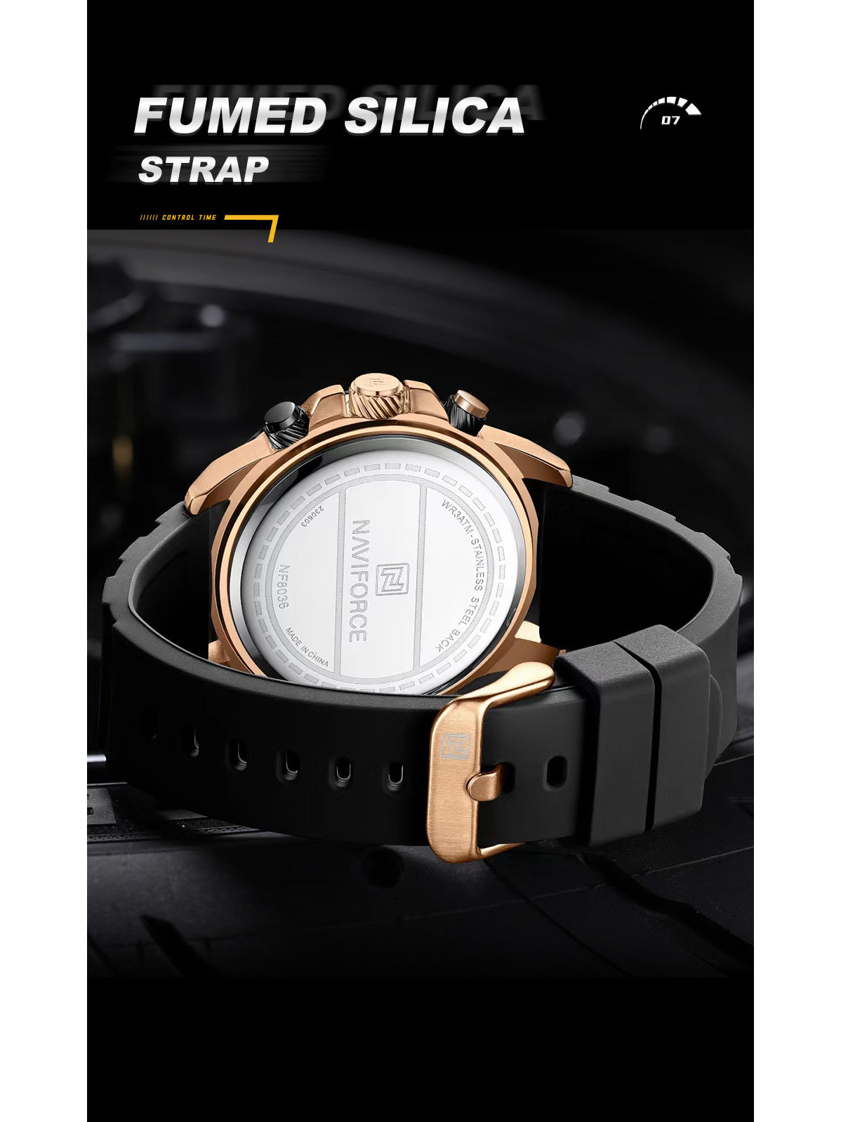 NF8036 Chronograph Date Display Analog watch for men - NAVIFORCE