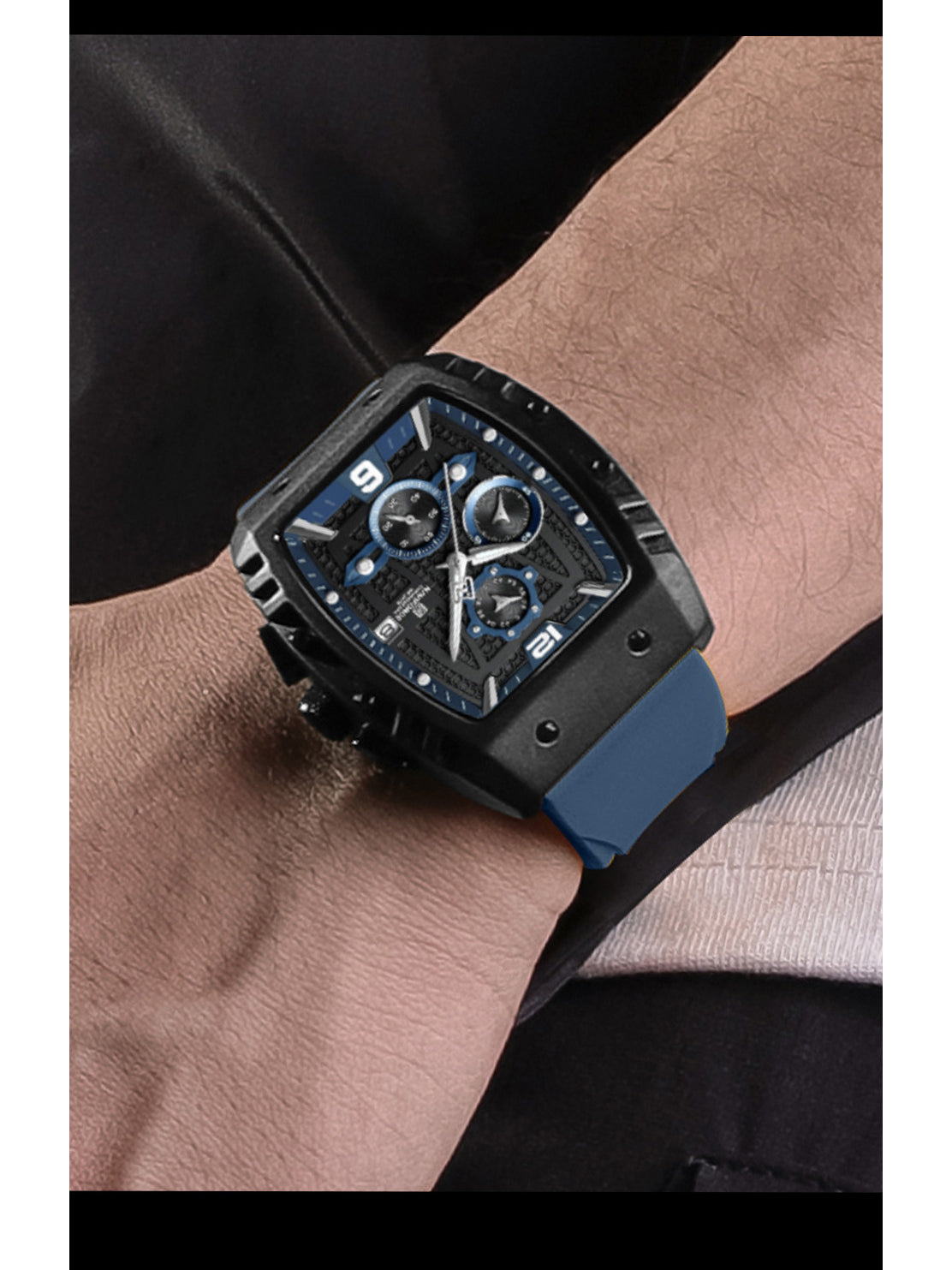 NF8025 Blue chronohgraph watch for men - NAVIFORCE