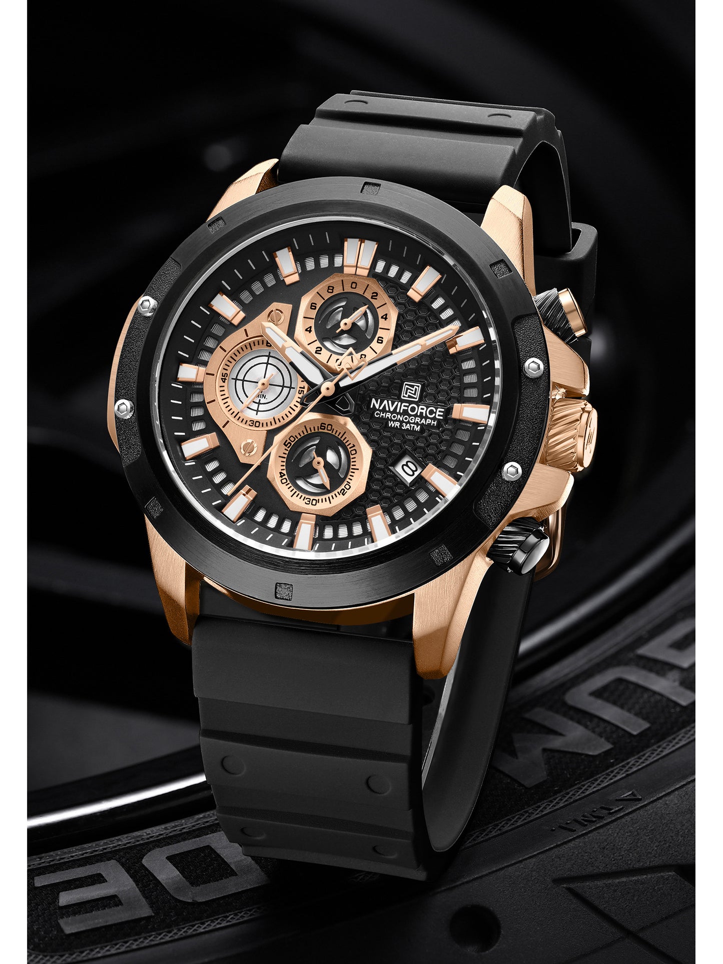 NF8036 Chronograph Date Display Analog watch for men - NAVIFORCE