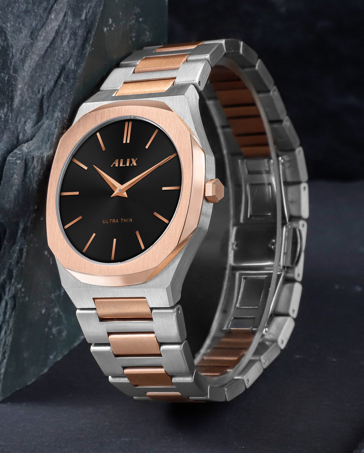 AL2912 Rosegold Steel Strap Analog Watch