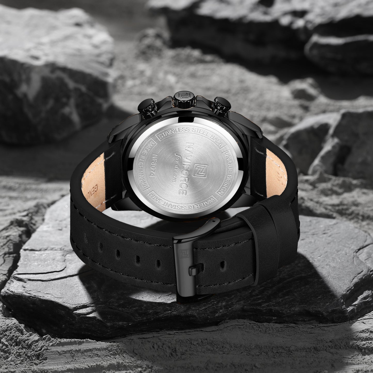 Naviforce NF8074 Multifunction fashion timepeice Analog Watch
