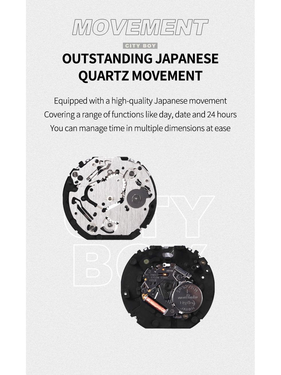 NF9196 SILVER BLACK Chronograph watch for men - NAVIFORCE