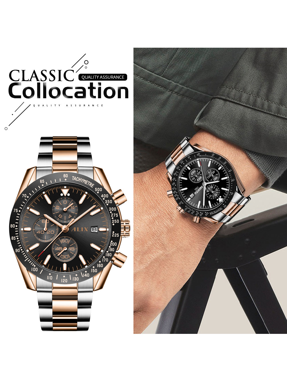 AL3014S Sophisticated black Dial Analog Watch