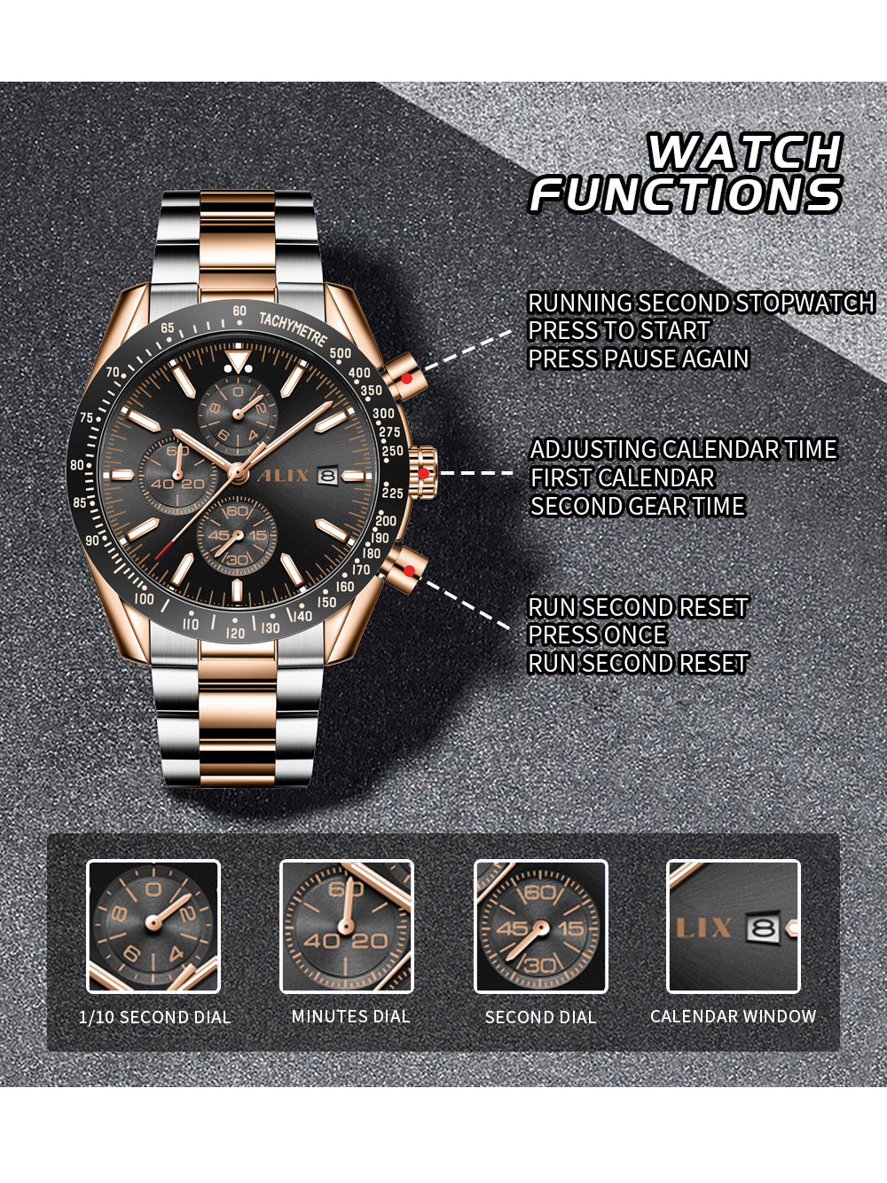 AL3014S Sophisticated black Dial Analog Watch