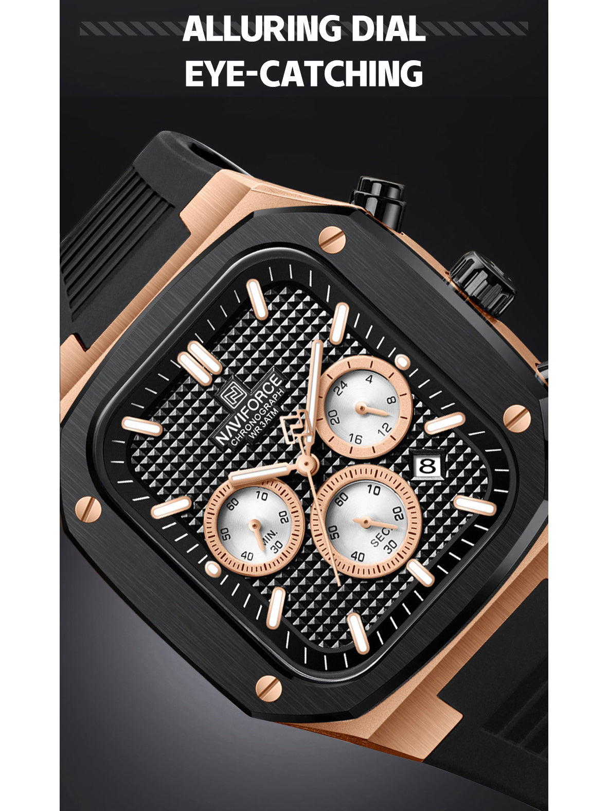 NF8037 chronograph watch for men - NAVIFORCE