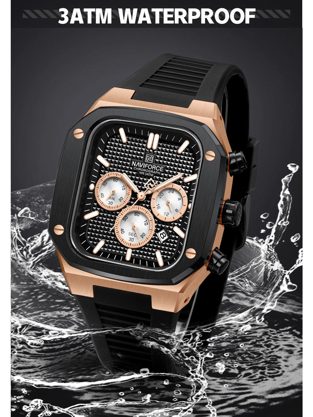 NF8037 chronograph watch for men - NAVIFORCE