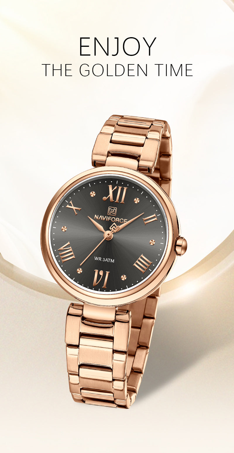 NF5030 Black Dial Stainless Steel Analog Watch