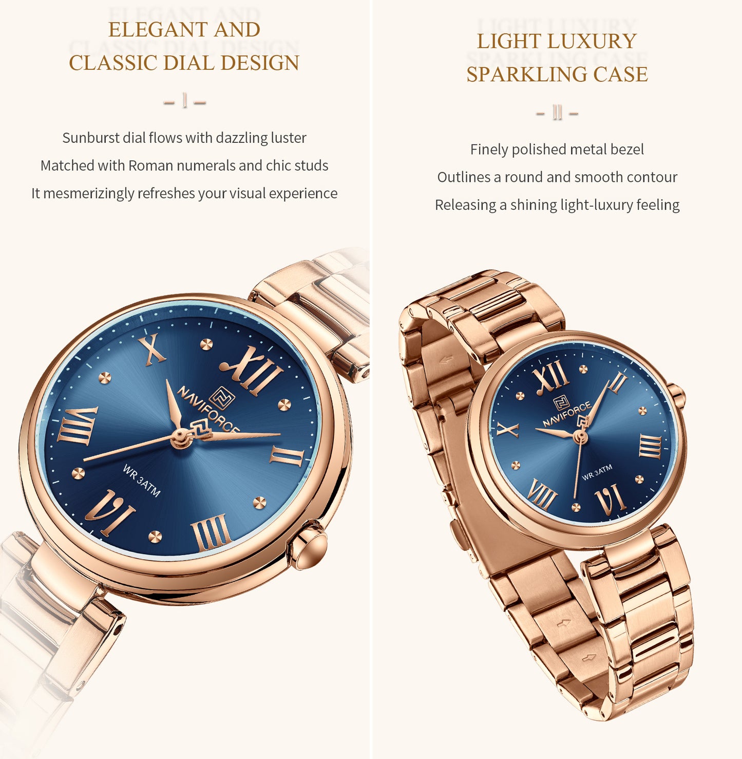 NF5030 Blue Dial Stainless Steel Analog Watch
