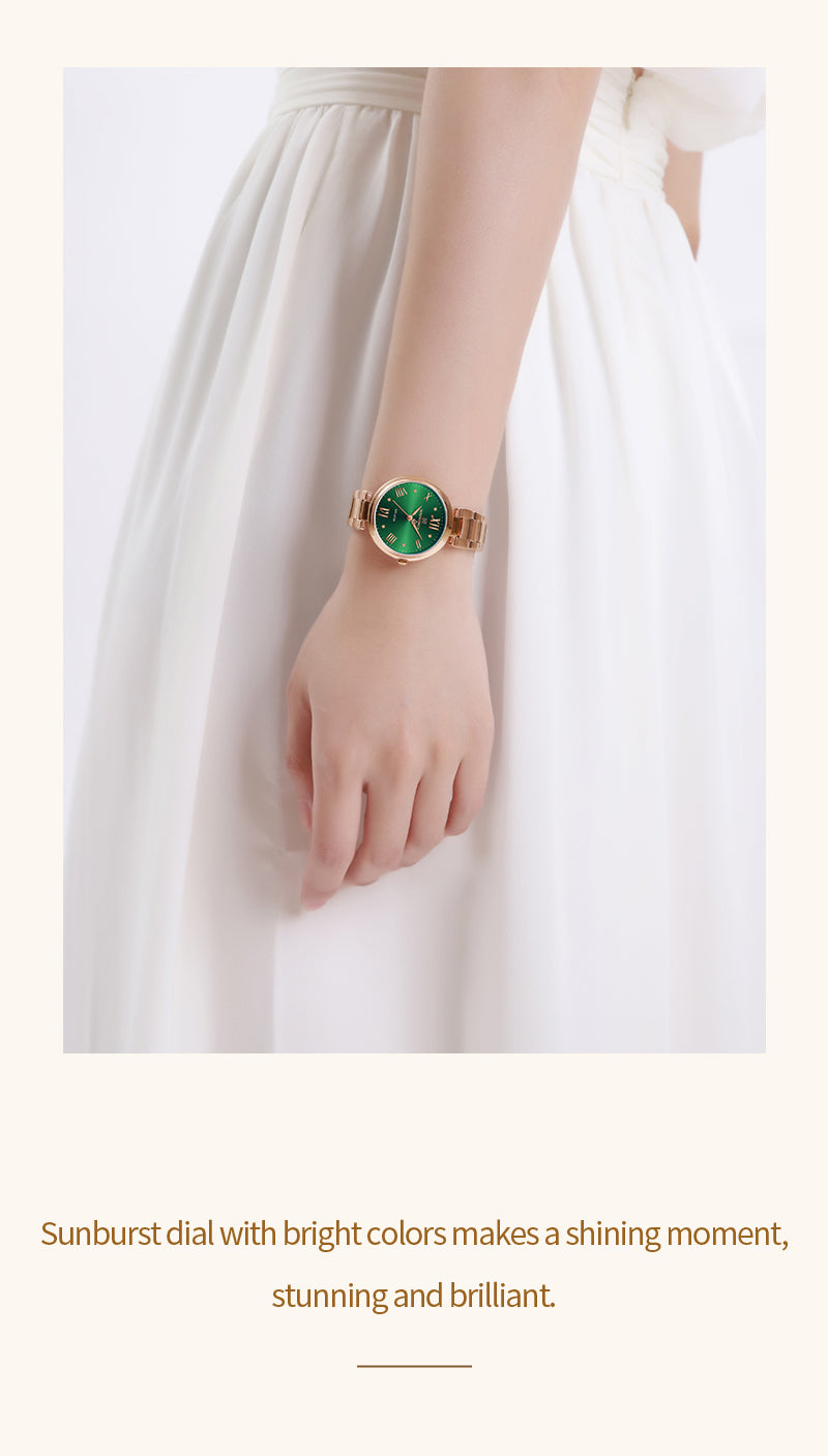 NF5030 Green Dial Stainless Steel Analog Watch