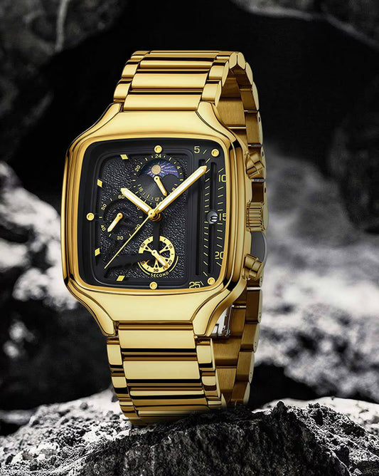 AL2573 Gold Stainless Steel Analog Watch