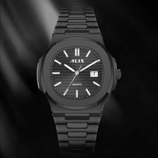 AL3052 Black dial stainless steel Analog Watch