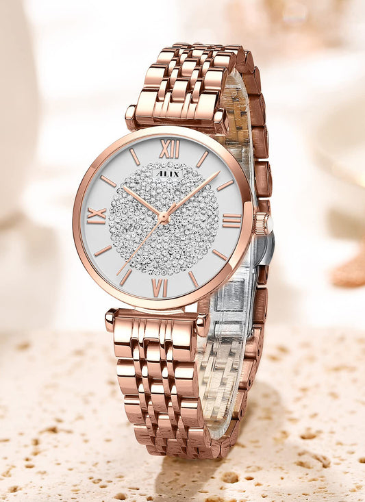 AL2533 Eyechatchy White round diamond dial Analog Watch