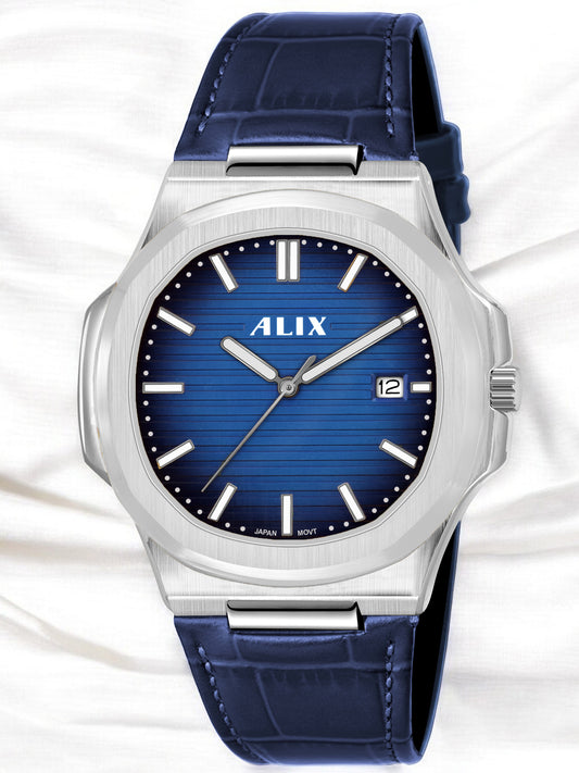 AL2906L Blue Genuine leather strap Analog Watch