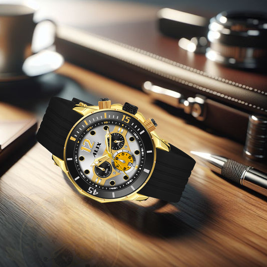 AL3015T Gold Stylish chronograph dial Analog Watch