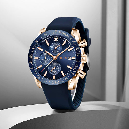 AL3014T Blue Chrongraph Dial Analog Watch