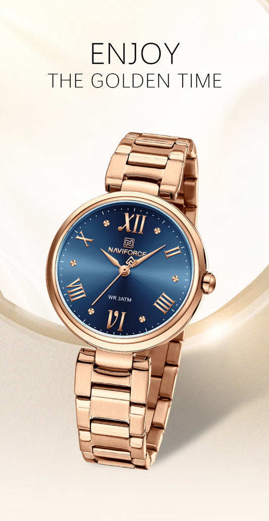 NF5030 Blue Dial Stainless Steel Analog Watch