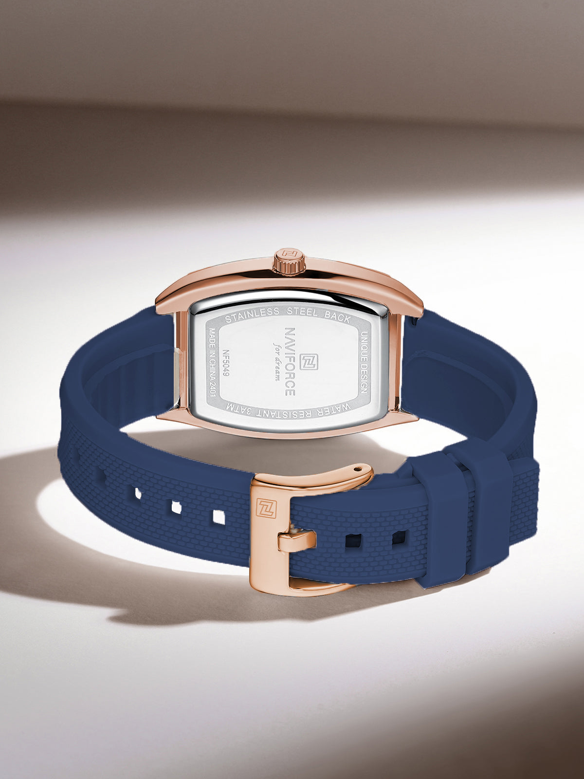 NF5049 Blue silicone strap Analog Watch