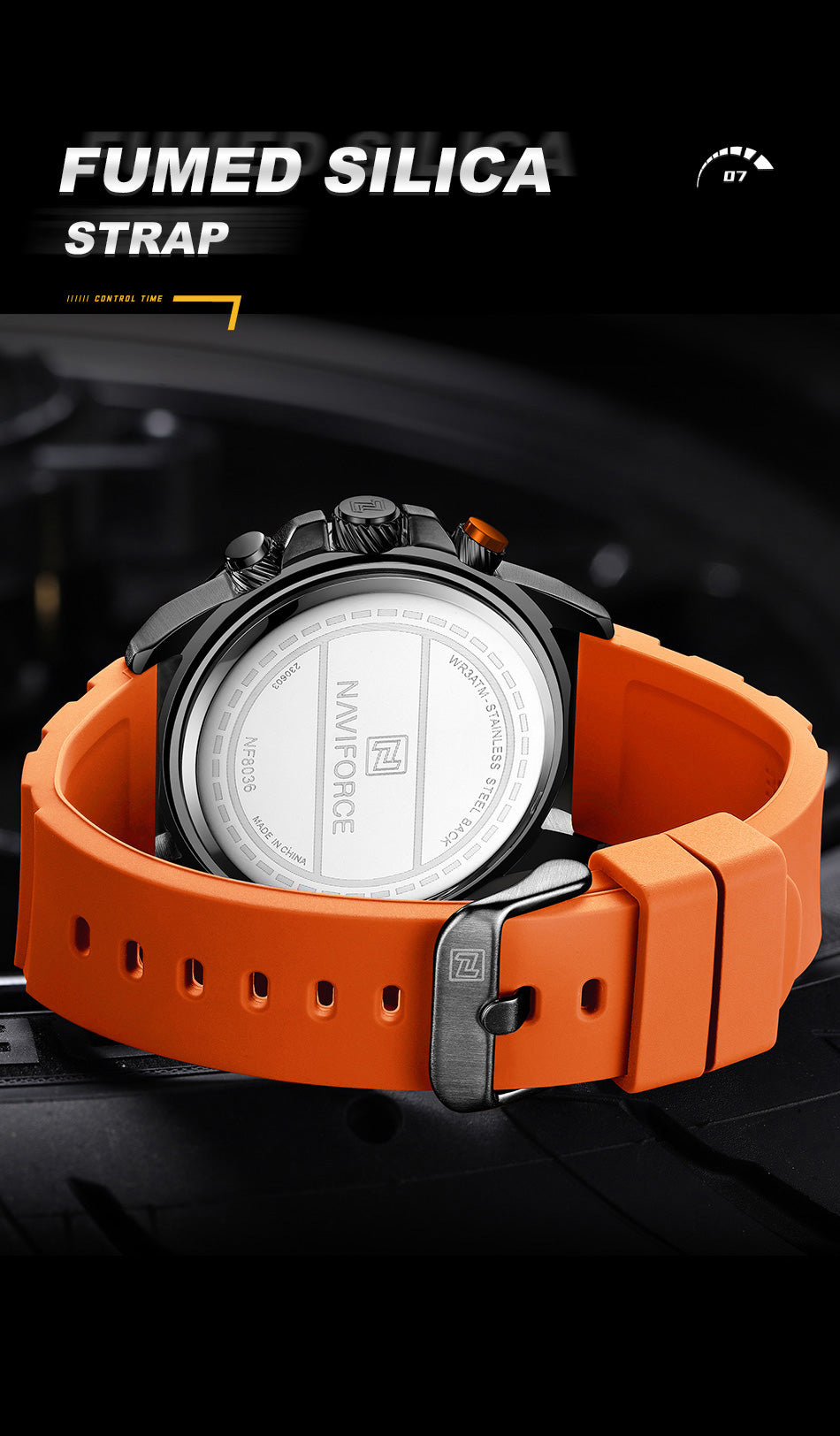 NF8036 Chronograph Date Display Analog watch for men - NAVIFORCE