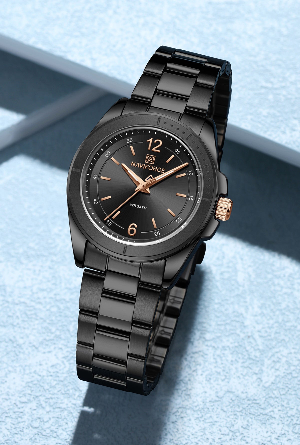 NF5062 Full Black Fashion Timepeice Analog Watch