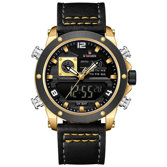 Naviforce NF9236 Black Strap Military Style Analog-Digital Watch