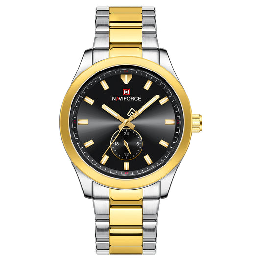 Naviforce NF9231 Black Dial Classic Modern Looking Analog Watch