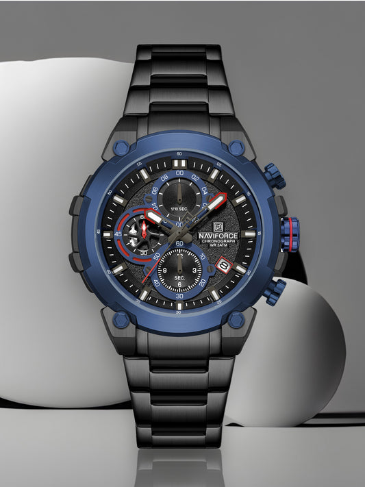 Naviforce NF8071 Blue choronograph dial Analog Watch